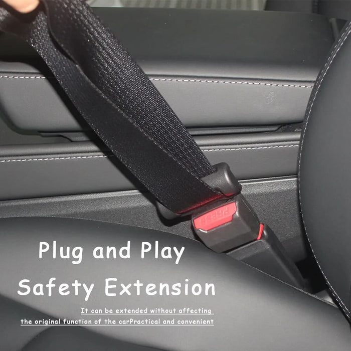 2 Pcs Safety Thick Car Seat Belt Insert Socket Extender