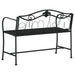 2-seater Garden Bench 104 Cm Black Steel Tonnto