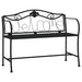 2-seater Garden Bench 104 Cm Black Steel Tonnto