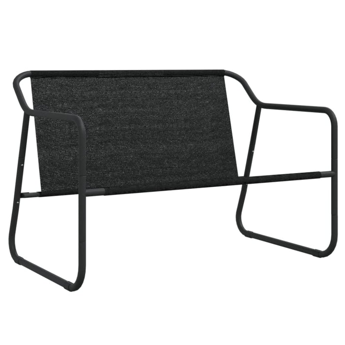 2-seater Garden Bench With Cushion Anthracite Steel Tlaobl