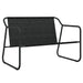 2-seater Garden Bench With Cushion Anthracite Steel Tlaobl