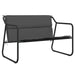 2-seater Garden Bench With Cushion Anthracite Steel Tlaobl