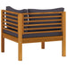 2-seater Garden Sofa With Cushion Solid Wood Acacia Tbnlnkk