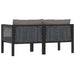 2-seater Sofa With Cushions Anthracite Poly Rattan Aktkk