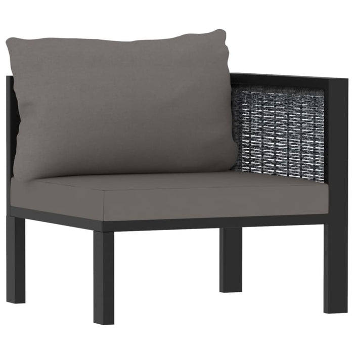 2-seater Sofa With Cushions Anthracite Poly Rattan Aktkk