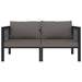 2-seater Sofa With Cushions Anthracite Poly Rattan Aktkk