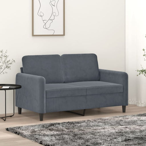 2-seater Sofa Dark Grey 120 Cm Velvet Tpkatt