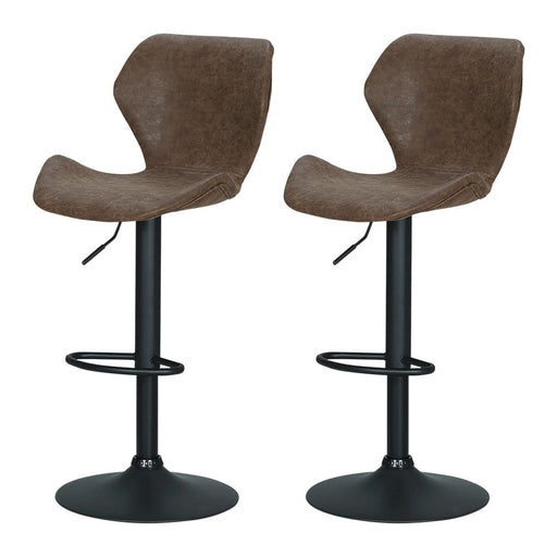 Set Of 2 Bar Stools Kitchen Stool Chairs Metal Barstool