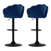 Set Of 2 Bar Stools Kitchen Stool Swivel Chair Gas Lift