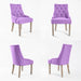 2 Set Violet French Provincial Dining Chair Amour Oak Leg