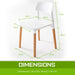 2 Set White Retro Belloch Stackable Dining Cafe Chair