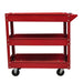 2 x Workshop Tool Trolley 100 Kg 3 Shelves Oabopi