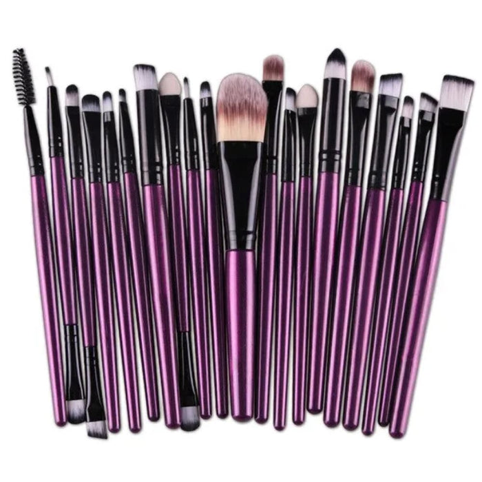 20 Piece Makeup Brush Set Eye Shadow Foundation Beauty