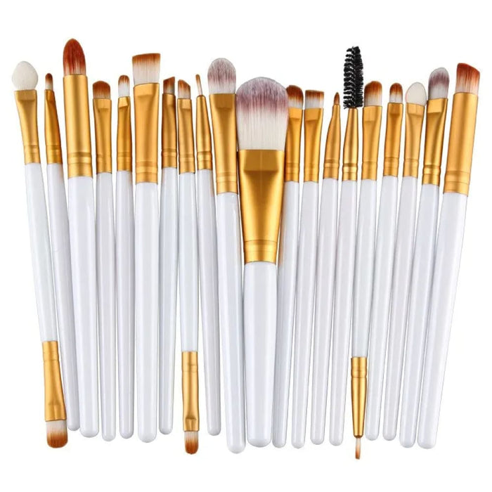 20 Piece Makeup Brush Set Eye Shadow Foundation Beauty