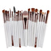 20 Piece Makeup Brush Set Eye Shadow Foundation Beauty