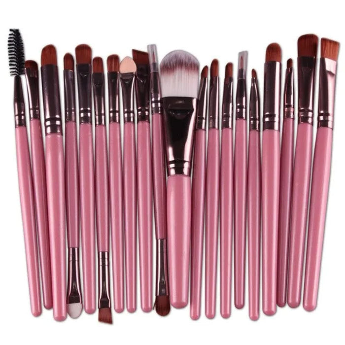 20 Piece Makeup Brush Set Eye Shadow Foundation Beauty