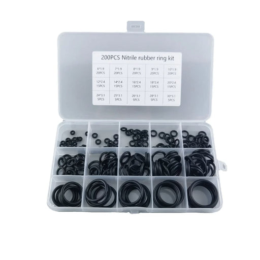 200pc Rubber o Ring Box For Faucet Hose Connector Water Oil