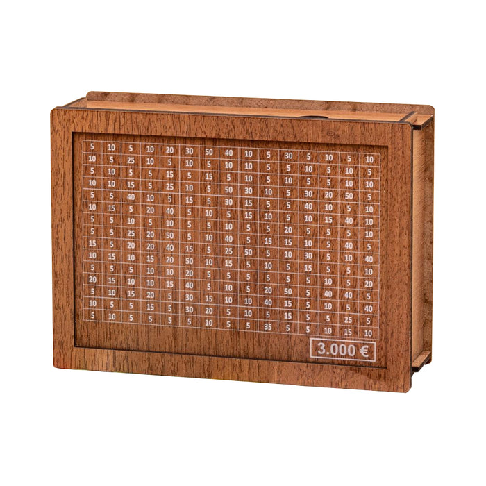Vibe Geeks Large Capacity Wooden Piggy Bank Cash Box