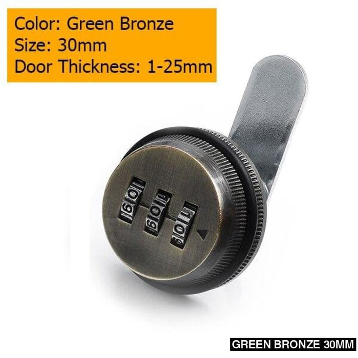 20mm 30mm Combination Zinc Alloy Password Locks Security