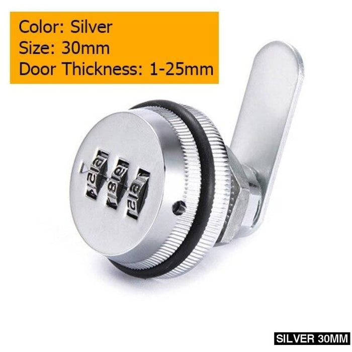 20mm 30mm Combination Zinc Alloy Password Locks Security