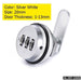 20mm 30mm Combination Zinc Alloy Password Locks Security