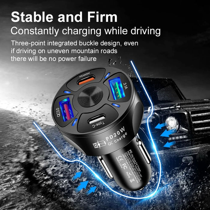 20w Usb Type c Car Charger for Fast Charging