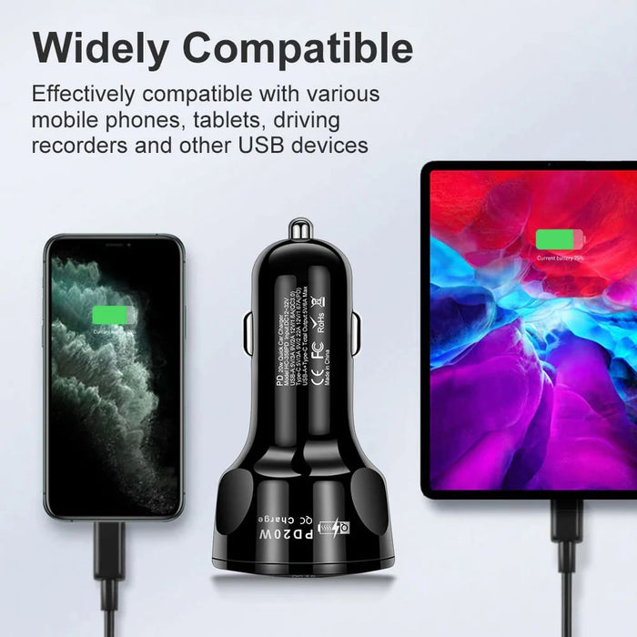 20w Usb Type c Car Charger for Fast Charging