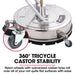 21 Stainless Steel Pressure Washer Surface Cleaner With Yoke