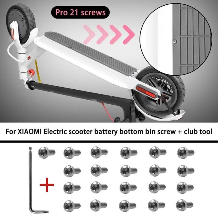 21pcs/set For Xiaomi Mijia M365 Pro Battery Compartment