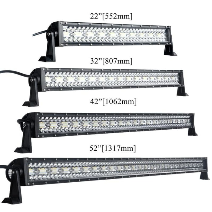 22 32 42 52 Inch Straight Offroad Led Work Light Bar 4x4