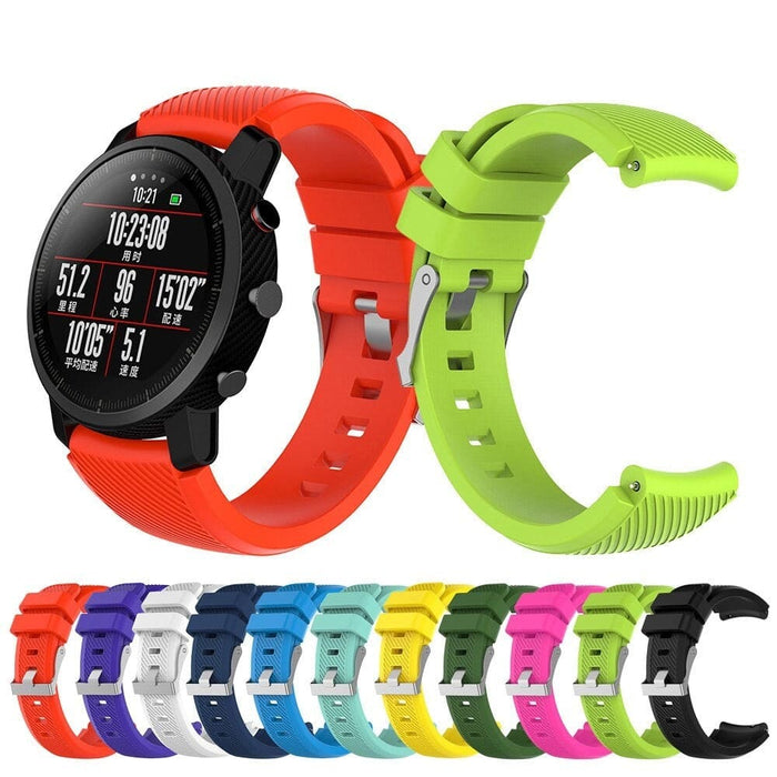 22mm Soft Silica Gel Sports Watch Band Strap For Samsung