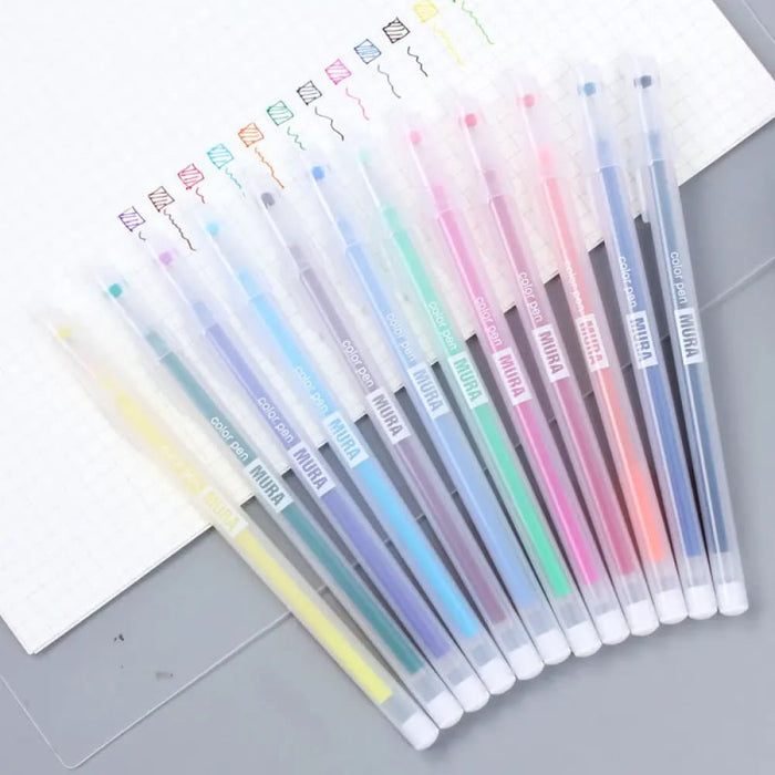 24/12 Pieces Colour Gel Pen Refill Set 0.5mm Kawaii Candy