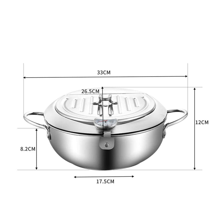 Goslash Picks 24cm Japanese Deep Frying Pan Pot