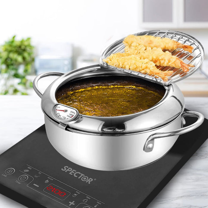 Goslash Picks 24cm Japanese Deep Frying Pan Pot