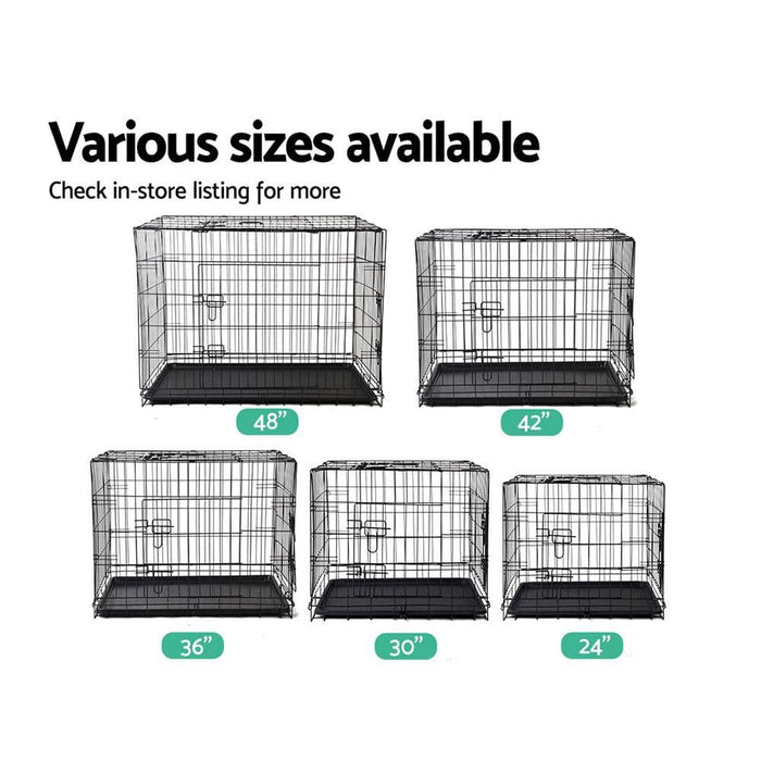 I.pet 24inch Pet Cage - Black