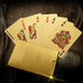 24k Gold Foil Playing Cards Waterproof Pet Pvc Plastic