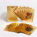 24k Gold Foil Playing Cards Waterproof Pet Pvc Plastic