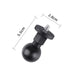 25mm 1/4 Screw Abs Ball Head Adapter Mount