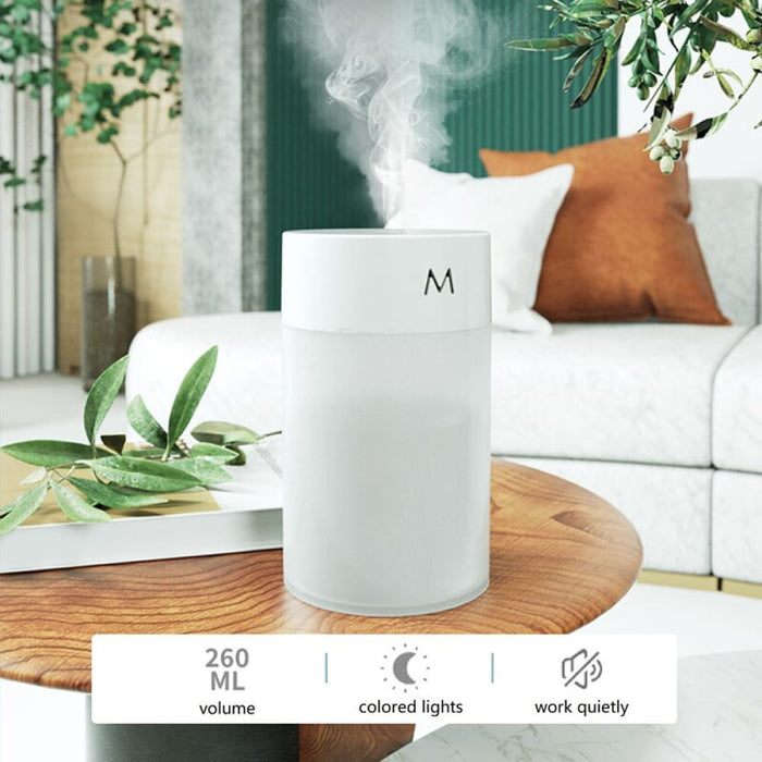 260ml Air Humidifier Ultrasonic Mini Aromatherapy Diffuser