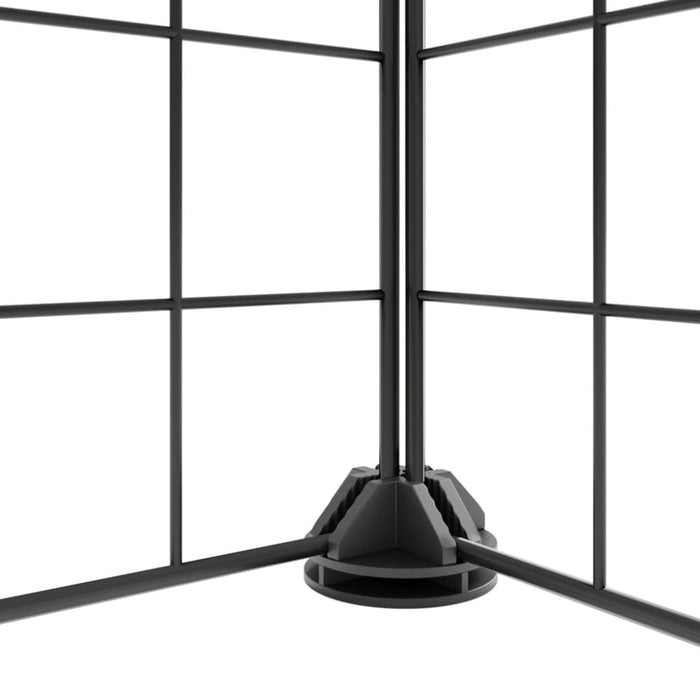 28-panel Pet Cage With Door Black 35x35 Cm Steel Tooabtn