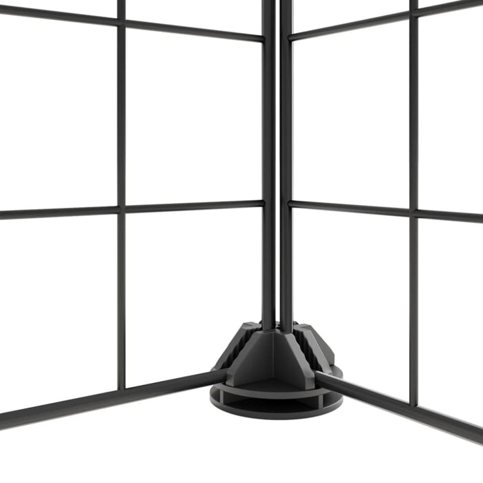 28-panel Pet Cage With Door Black 35x35 Cm Steel Tooabxb