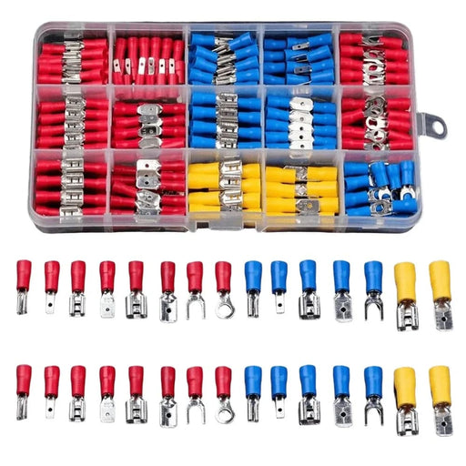 280pc Insulated Wire Connector Kit With Crimp Terminals