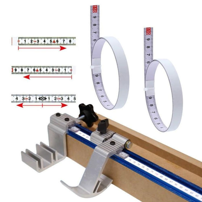 2m Sticky Scale Steel Ruler With Glue Tape Measure