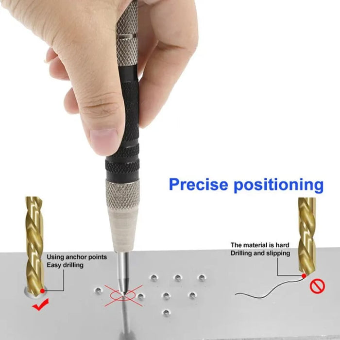 2pc Spring Automatic Center Punch Locator For Glass Striker