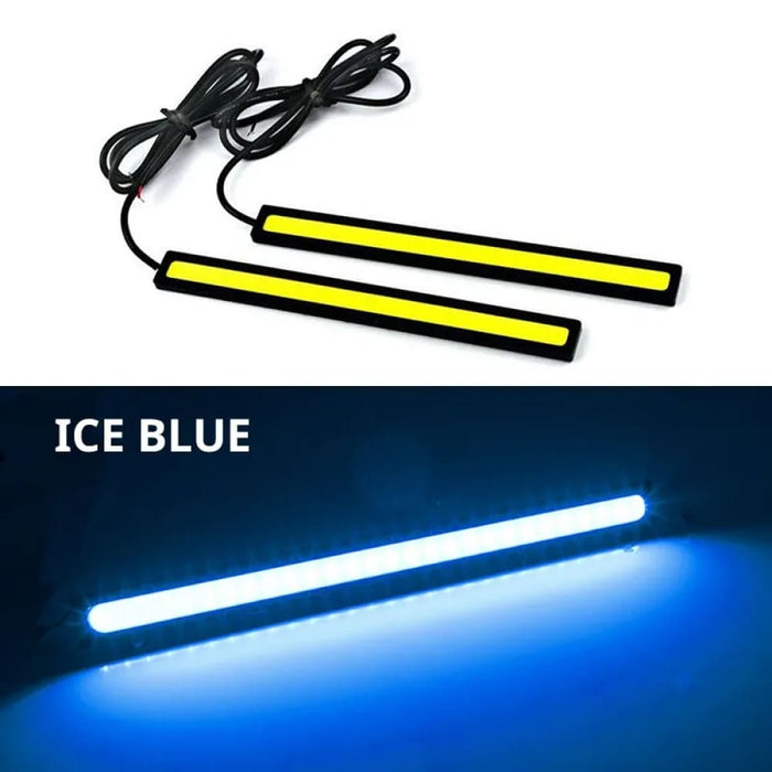 2pcs 17cm Universal Waterproof Cob Drl Fog Lamp For Cars