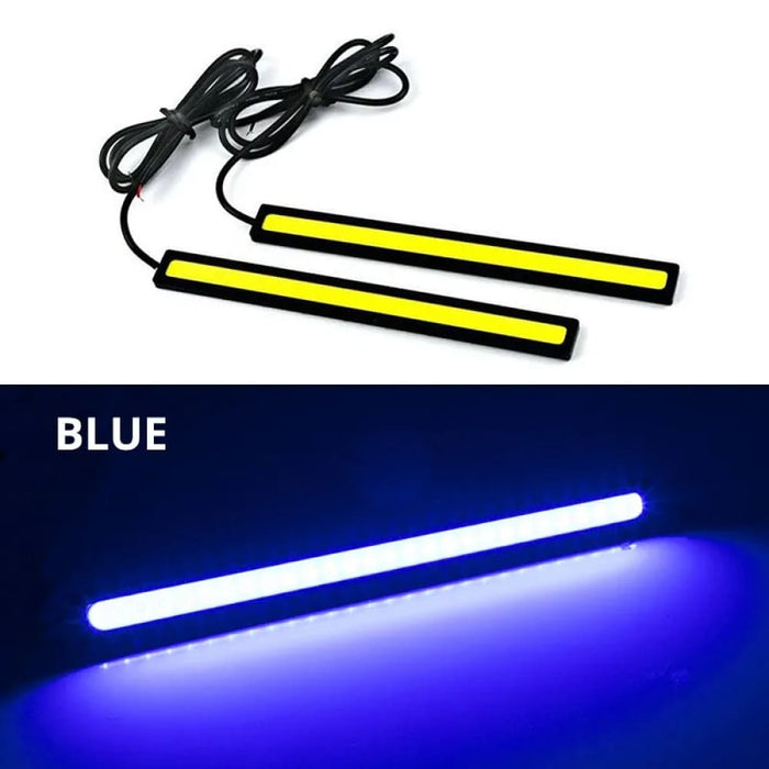 2pcs 17cm Universal Waterproof Cob Drl Fog Lamp For Cars