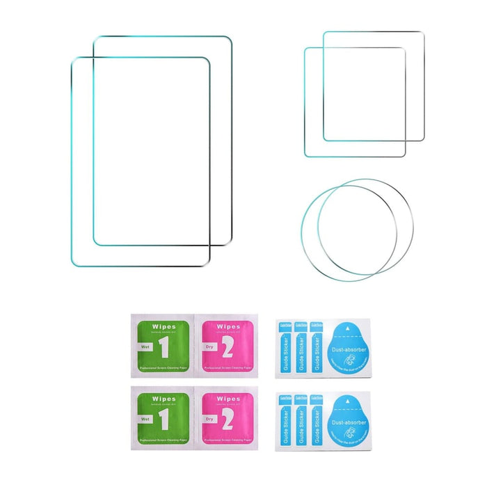 2pcs 3 In 1 Lens Front And Back Screen Tempered Glass Film