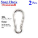 2pcs 304 Stainless Steel Quick Buckle Installation Parts