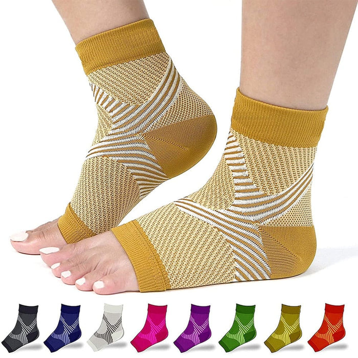 2pcs Ankle Compression Brace Foot Socks For Plantar