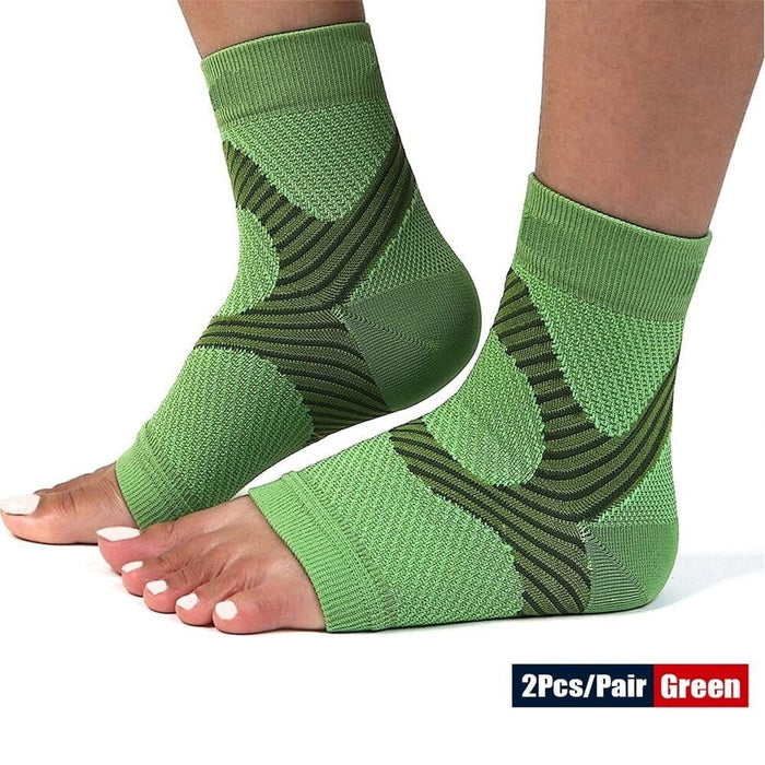 2pcs Ankle Compression Brace Foot Socks For Plantar